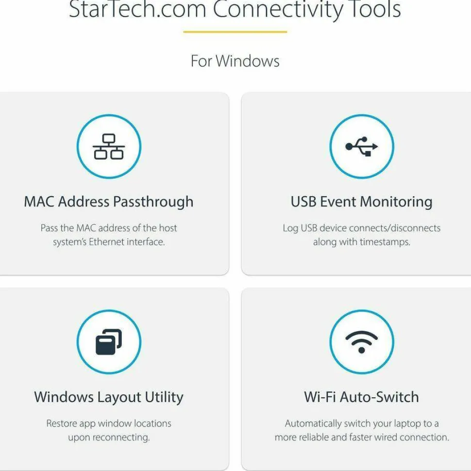 StarTech.com Dual Monitor USB-C Dock - Windows - 60W PD - 5x USB 3 - Dual HDMI /DVI - No Display Driver Setup - HDMI to DVI Adapters