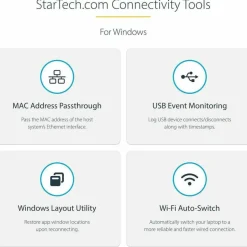 StarTech.com Dual Monitor USB C Dock - Dual 4K Laptop Docking Station - DP/HDMI - Windows/Mac - USB 3.0 SD Card Reader - 60W Power Delivery -