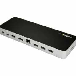 StarTech.com Dual Monitor USB C Dock - Dual 4K Laptop Docking Station - DP/HDMI - Windows/Mac - USB 3.0 SD Card Reader - 60W Power Delivery -