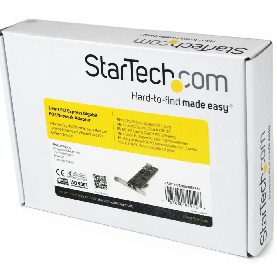 StarTech.com Dual Port PCI Express Gigabit Ethernet PCIe Network Card Adapter
