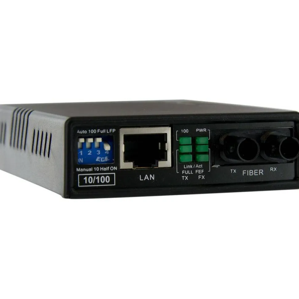 StarTech.com 10/100 Fiber to Ethernet Media Converter Multi Mode ST 2 km