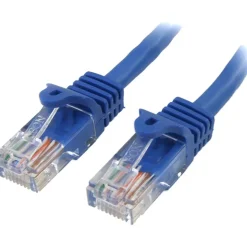 StarTech.com 7 ft Blue Snagless Cat5e UTP Patch Cable - Make Fast Ethernet network connections using this high quality Cat5e Cable, with Powe