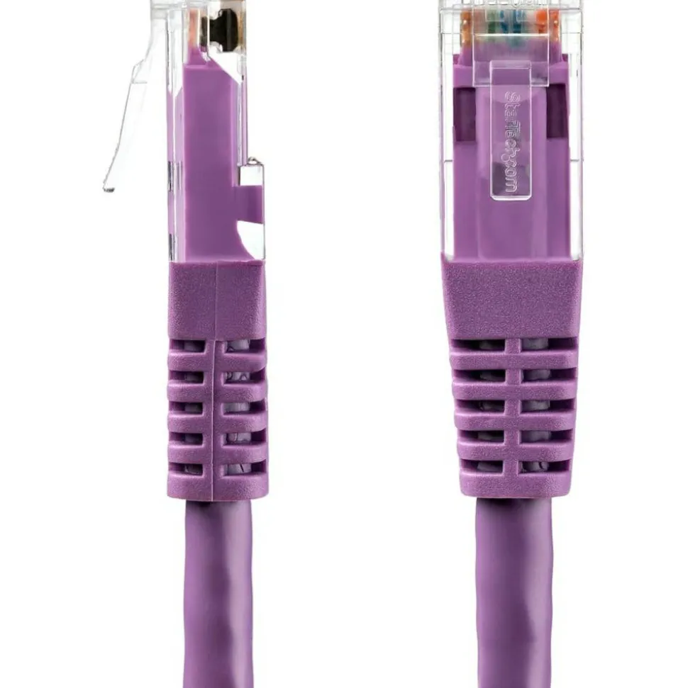 StarTech.com 20ft CAT6 Ethernet Cable - Purple Molded Gigabit CAT 6 Wire - 100W PoE RJ45 UTP 650MHz - C6PATCH20PL