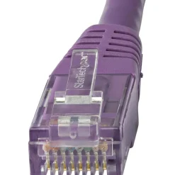 StarTech.com 20ft CAT6 Ethernet Cable - Purple Molded Gigabit CAT 6 Wire - 100W PoE RJ45 UTP 650MHz - C6PATCH20PL