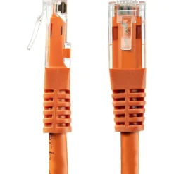 StarTech.com 25ft CAT6 Ethernet Cable - Orange Molded Gigabit CAT 6 Wire - 100W PoE RJ45 UTP 650MHz - C6PATCH25OR