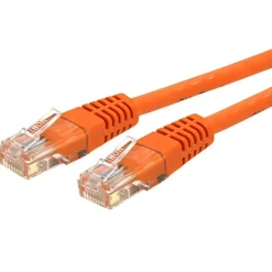 StarTech.com 25ft CAT6 Ethernet Cable - Orange Molded Gigabit CAT 6 Wire - 100W PoE RJ45 UTP 650MHz - C6PATCH25OR