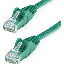 StarTech.com 25ft CAT6 Ethernet Cable - Green Snagless Gigabit CAT 6 Wire - 25ft Green CAT6 up to 160ft - N6PATCH25GN