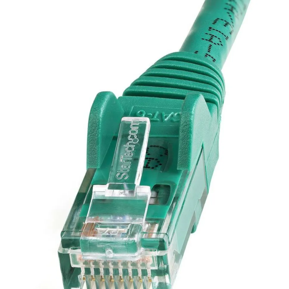 StarTech.com 25ft CAT6 Ethernet Cable - Green Snagless Gigabit CAT 6 Wire - 25ft Green CAT6 up to 160ft - N6PATCH25GN