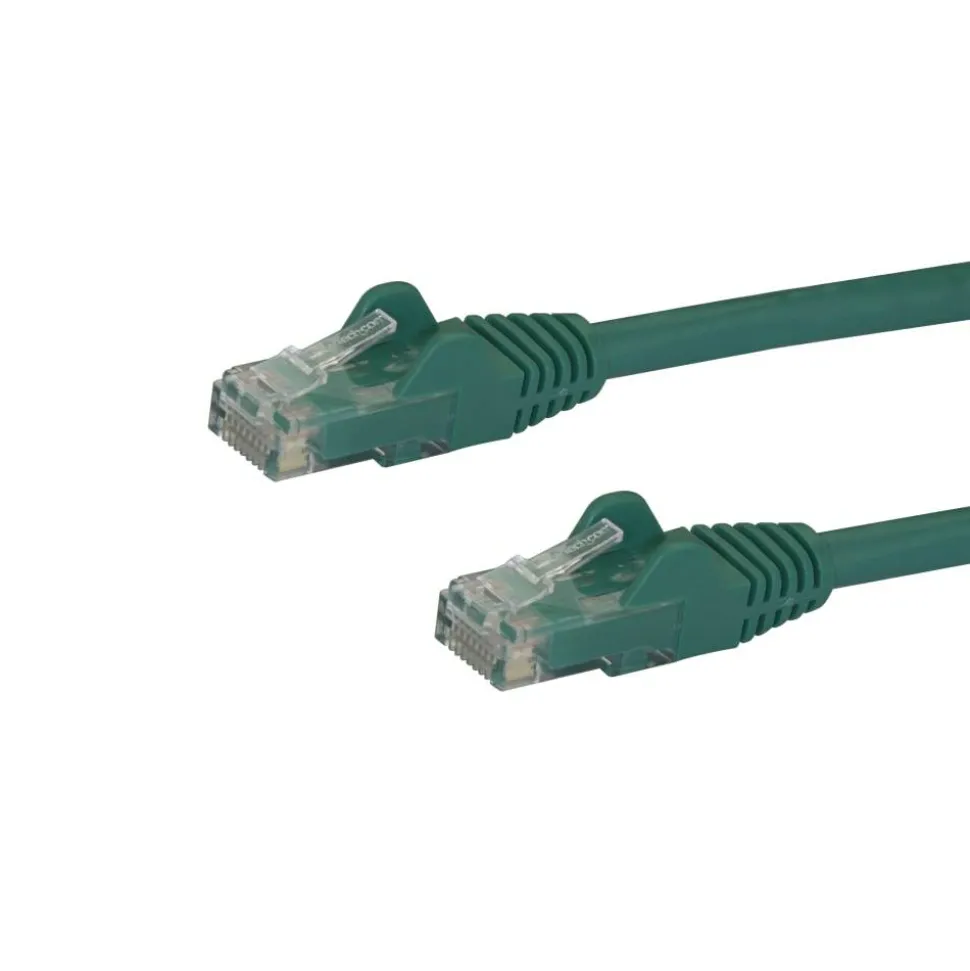 StarTech.com 25ft CAT6 Ethernet Cable - Green Snagless Gigabit CAT 6 Wire - 25ft Green CAT6 up to 160ft - N6PATCH25GN