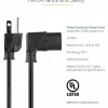 StarTech.com 3 ft Computer Power Cord - NEMA 5-15P to Right-Angle C13 - 18AWG