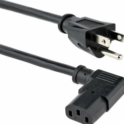 StarTech.com 3 ft Computer Power Cord - NEMA 5-15P to Right-Angle C13 - 18AWG