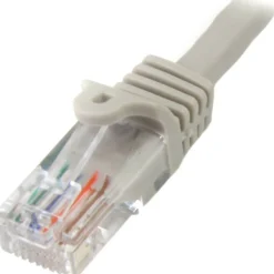 StarTech.com 15 ft Gray Snagless Cat5e UTP Patch Cable - 15ft Cat5e Patch Cable - 15ft cat 5e patch cable - 45PATCH15GR