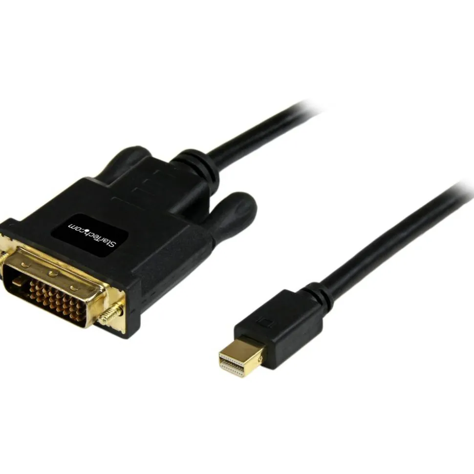 StarTech.com 6 ft Mini DisplayPort to DVI Adapter Converter Cable - Mini DP to DVI 1920x1200 - Black - 6 ft DVI/Mini DisplayPort Video Cable