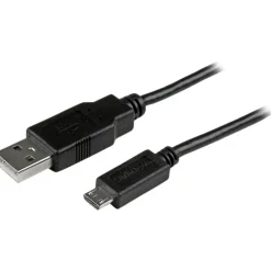 StarTech.com 3 ft Mobile Charge Sync USB to Slim Micro USB Cable - USBAUB3BK
