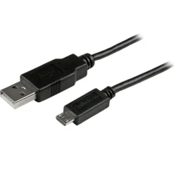StarTech.com 3 ft Mobile Charge Sync USB to Slim Micro USB Cable - USBAUB3BK