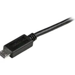StarTech.com 6 ft Mobile Charge Sync USB to Slim Micro USB Cable - USBAUB6BK