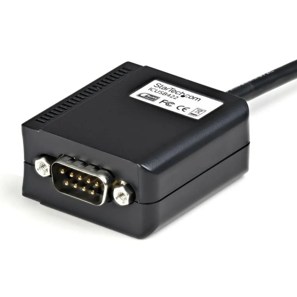 StarTech.com 6ft (1.8m) 1-Port Professional RS422/485 USB Serial Cable Adapter with COM Retention, USB to RS422 Adapter - ICUSB422