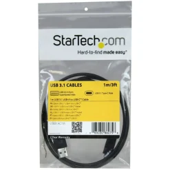 StarTech.com 3ft 1m USB to USB C Cable - USB 3.1 10Gpbs - USB-IF Certified - USB A to USB C Cable - USB 3.1 Type C Cable - USB31AC1M