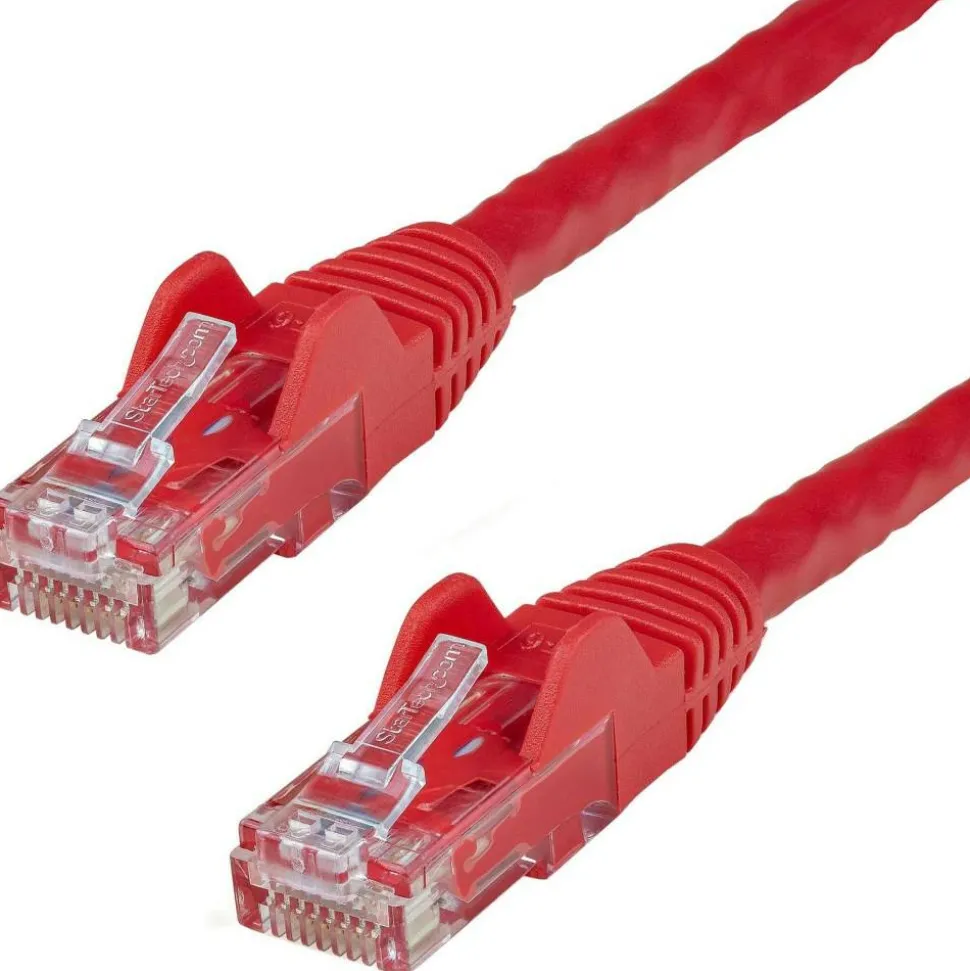 StarTech.com 30ft Red Cat6 Patch Cable with Snagless RJ45 Connectors - Long Ethernet Cable - 30 ft Cat 6 UTP Cable - 30 ft Category 6 Network Cable