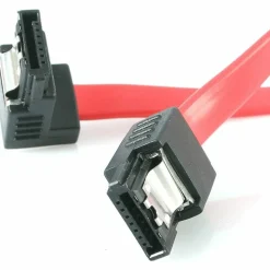 StarTech.com 18in Latching SATA to Right Angle SATA Serial ATA Cable - A space-saving, latching right angle SATA hard drive cable, - LSATA18RA1