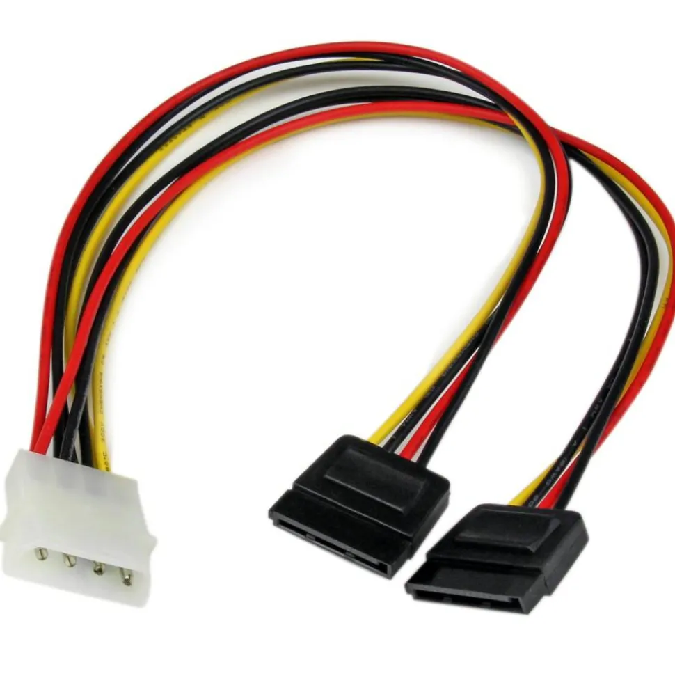 StarTech.com 12in LP4 to 2x SATA Power Y Cable Adapter - Power two SATA drives from a single LP4 power supply connector. - PYO2LP4SATA