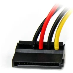 StarTech.com 6in 4 Pin LP4 to Left Angle SATA Power Cable Adapter - Power a SATA hard drive from a conventional LP4 power supply connection