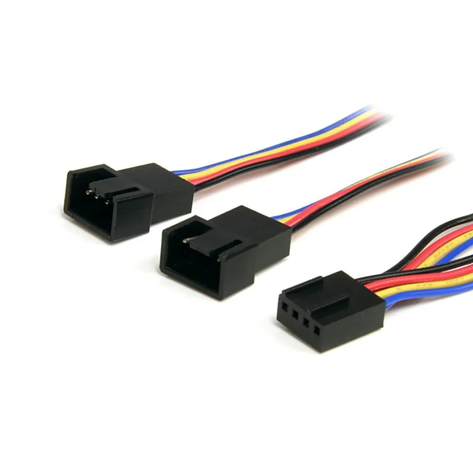 StarTech.com 12in 4 Pin PWM Fan Extension Power Y Cable F/M
