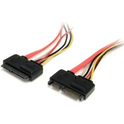 StarTech.com 12in 22 Pin SATA Power and Data Extension Cable - Extend SATA Power and Data Connections by up to 1ft - SATA22PEXT