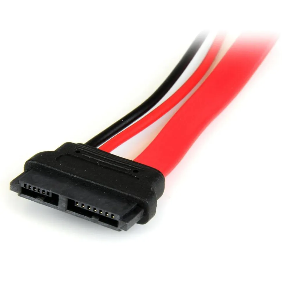 StarTech.com 6in Slimline SATA to SATA Adapter with Power - F/M - slimline sata to sata adapter - slimline sata to sata adapter with power