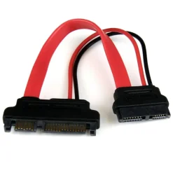 StarTech.com 6in Slimline SATA to SATA Adapter with Power - F/M - slimline sata to sata adapter - slimline sata to sata adapter with power