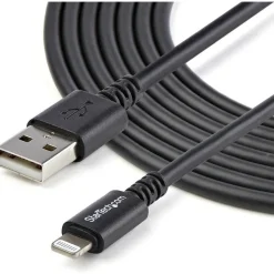 StarTech.com 3m (10ft) Long Black Apple 8-pin Lightning Connector to USB Cable for iPhone / iPod / iPad