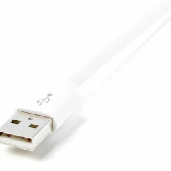 StarTech.com 2m (6ft) Long White Apple 8-pin Lightning Connector to USB Cable - USBLT2MW
