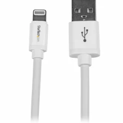 StarTech.com 2m (6ft) Long White Apple 8-pin Lightning Connector to USB Cable - USBLT2MW