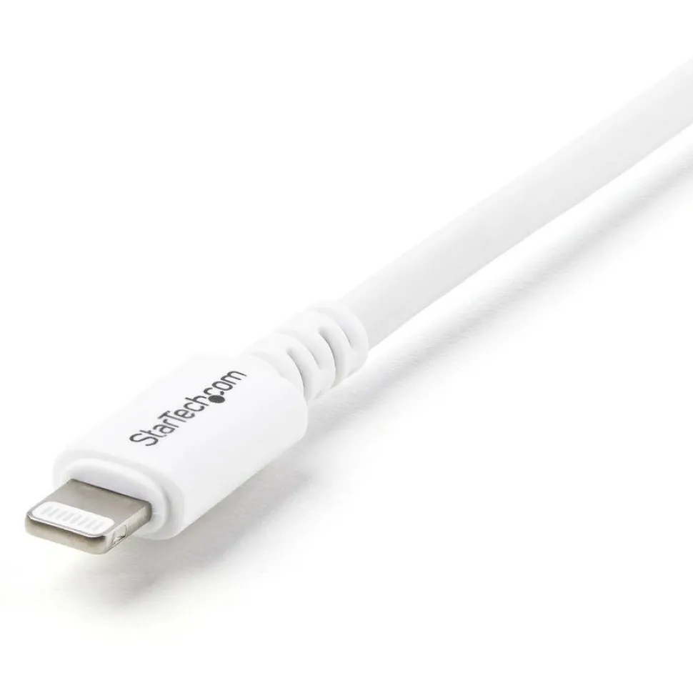 StarTech.com 3m (10ft) Long White Apple 8-pin Lightning Connector to USB Cable - USBLT3MW