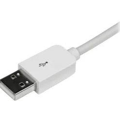 StarTech.com 3m (10ft) Long White Apple 8-pin Lightning Connector to USB Cable - USBLT3MW