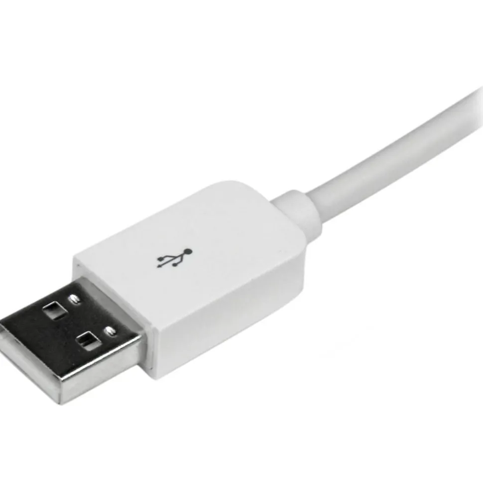 StarTech.com 3m (10ft) Long White Apple 8-pin Lightning Connector to USB Cable - USBLT3MW