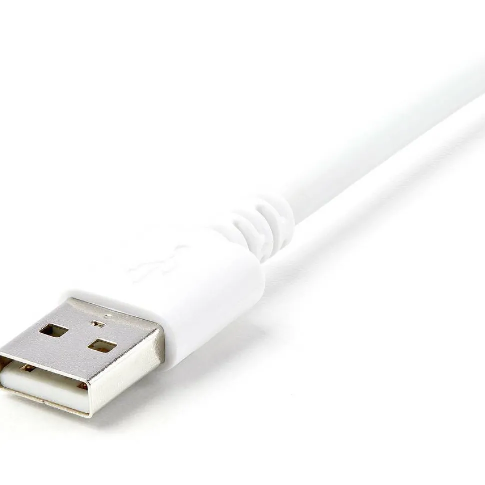 StarTech.com 3m (10ft) Long White Apple 8-pin Lightning Connector to USB Cable - USBLT3MW