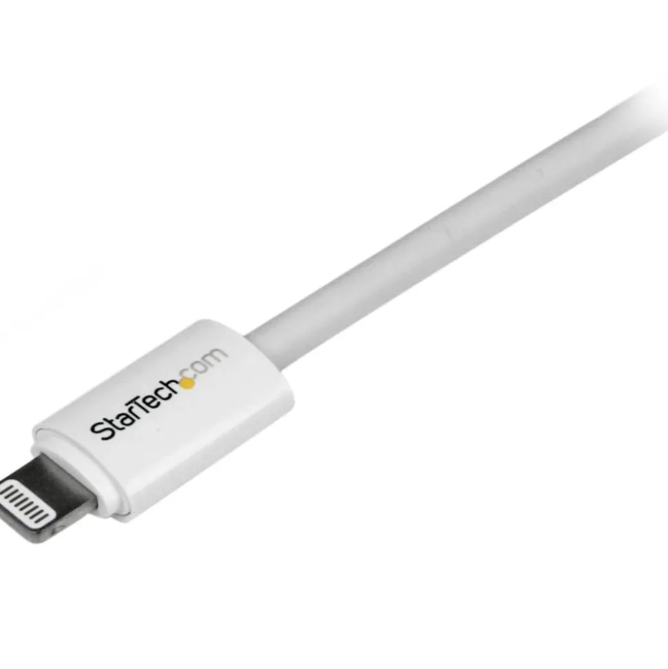 StarTech.com 3m (10ft) Long White Apple 8-pin Lightning Connector to USB Cable - USBLT3MW