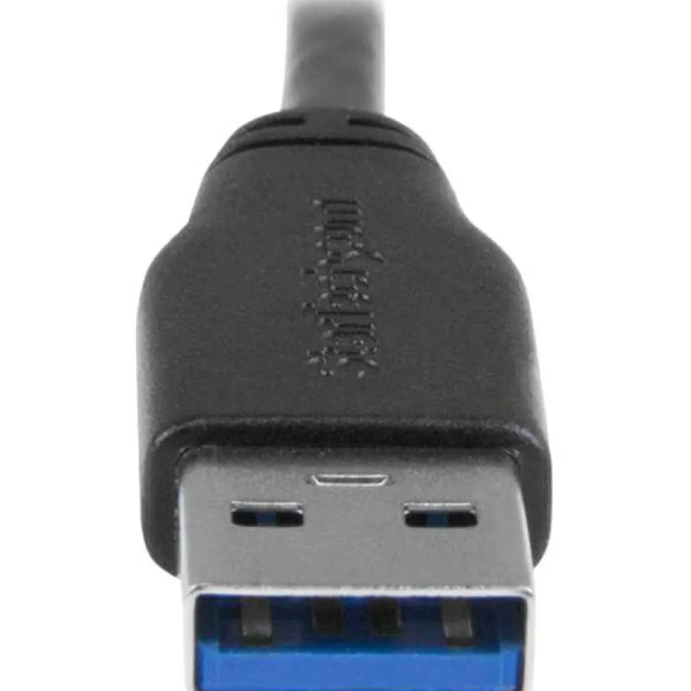StarTech.com 2m 6 ft Slim Micro USB 3.0 Cable - M/M - USB 3.0 A to Right-Angle Micro USB - USB 3.1 Gen 1 (5 Gbps) - 6.56 ft USB Data Transfer Cable