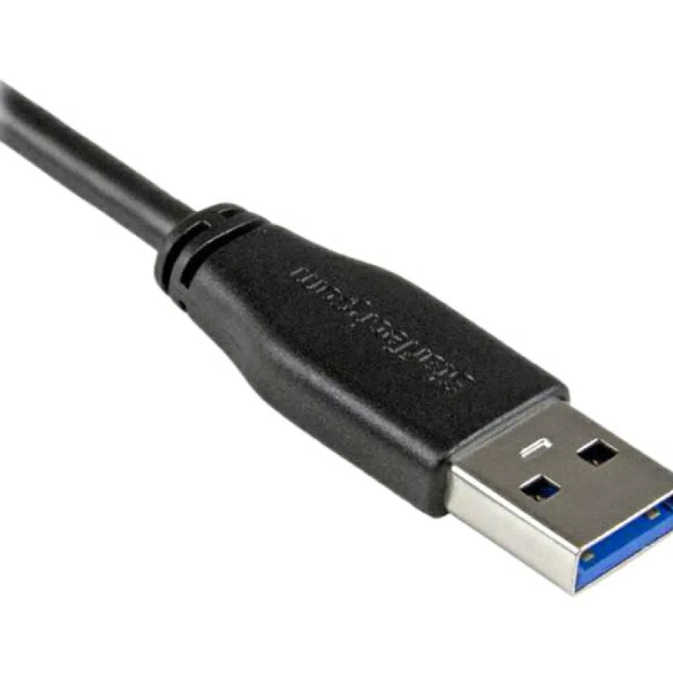 StarTech.com 2m 6 ft Slim Micro USB 3.0 Cable - M/M - USB 3.0 A to Right-Angle Micro USB - USB 3.1 Gen 1 (5 Gbps) - 6.56 ft USB Data Transfer Cable