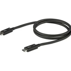 StarTech.com 0.8m/2.7ft Thunderbolt 3 to Thunderbolt 3 Cable - 40Gbps - Certified TB3 - USB C Compatible - Active - 100W PD (TBLT34MM80CM)