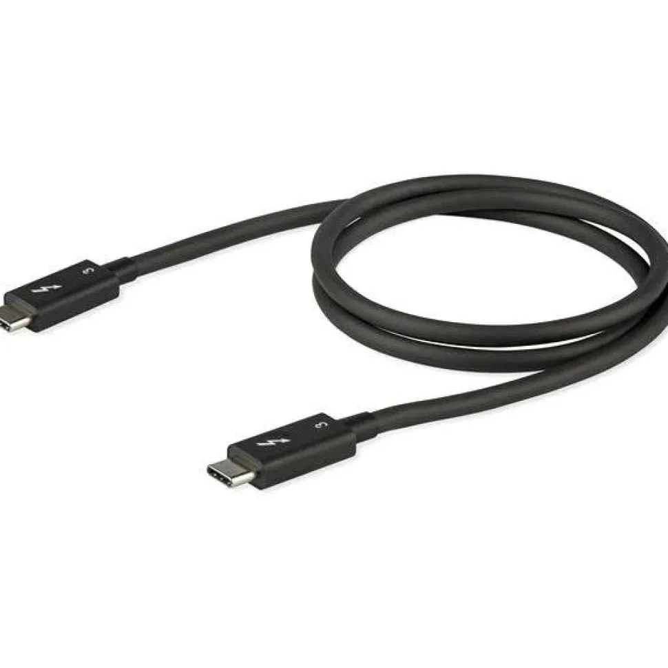 StarTech.com 0.8m/2.7ft Thunderbolt 3 to Thunderbolt 3 Cable - 40Gbps - Certified TB3 - USB C Compatible - Active - 100W PD (TBLT34MM80CM)