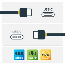 StarTech.com 1m 3ft USB C Cable - M/M - USB 2.0 - USB-IF Certified - USB-C Charging Cable - USB 2.0 Type C Cable - USB2CC1M