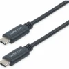 StarTech.com 2m 6 ft USB C Cable - M/M - USB 2.0 - USB-IF Certified - USB-C Charging Cable - USB 2.0 Type C Cable - 6.60 ft USB Data Transfer Cable