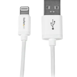 StarTech.com 1m (3ft) White Apple 8-pin Lightning Connector to USB Cable - USBLT1MW