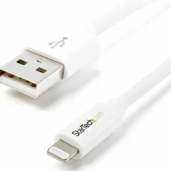 StarTech.com 1m (3ft) White Apple 8-pin Lightning Connector to USB Cable - USBLT1MW
