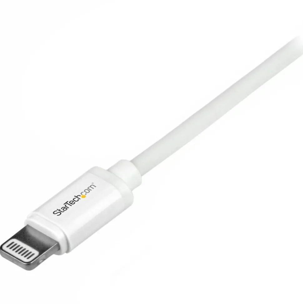 StarTech.com 1m (3ft) White Apple 8-pin Lightning Connector to USB Cable - USBLT1MW