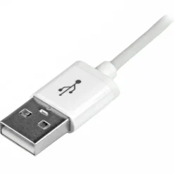 StarTech.com 1m (3ft) White Apple 8-pin Lightning Connector to USB Cable - USBLT1MW