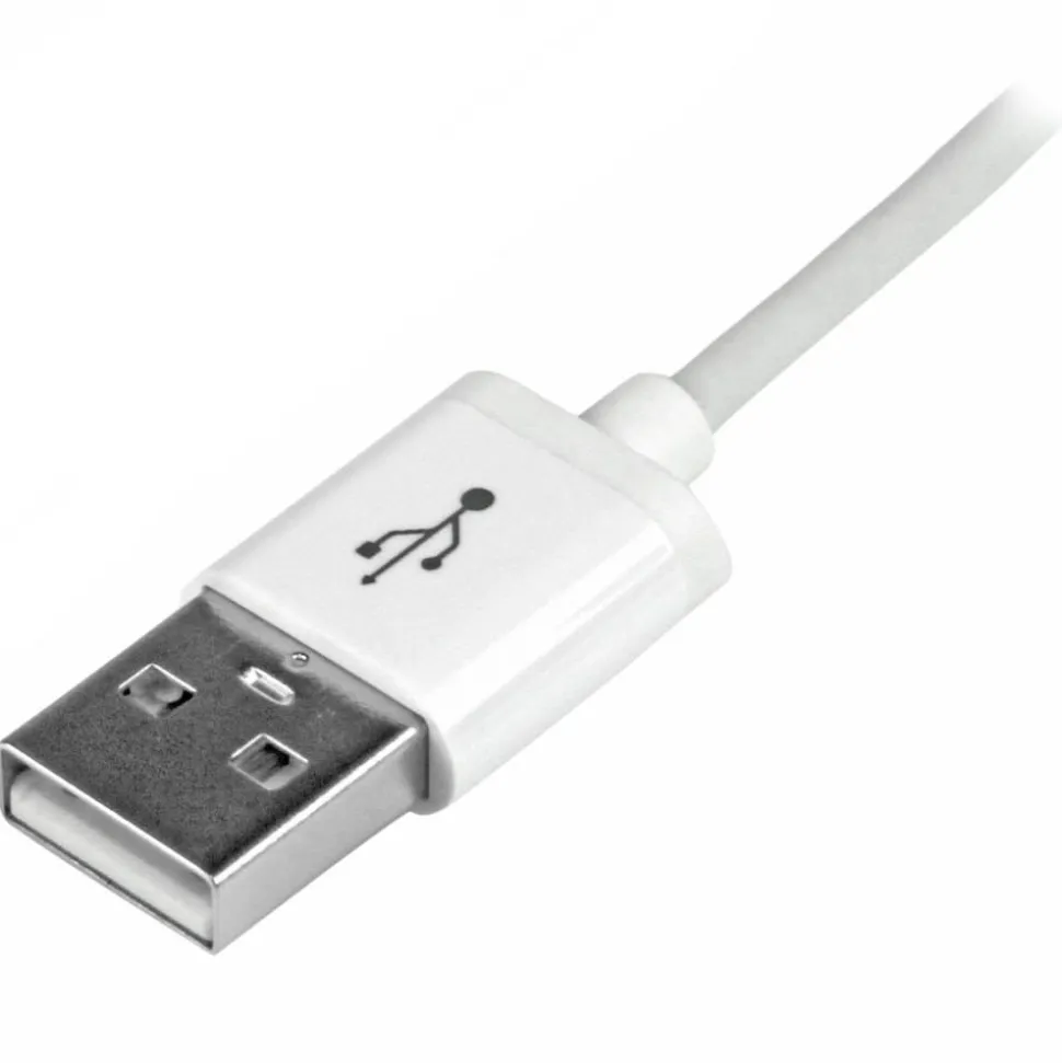 StarTech.com 1m (3ft) White Apple 8-pin Lightning Connector to USB Cable - USBLT1MW