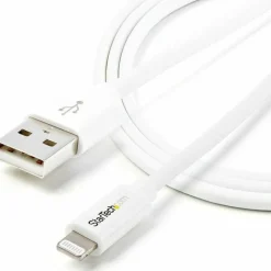 StarTech.com 1m (3ft) White Apple 8-pin Lightning Connector to USB Cable - USBLT1MW